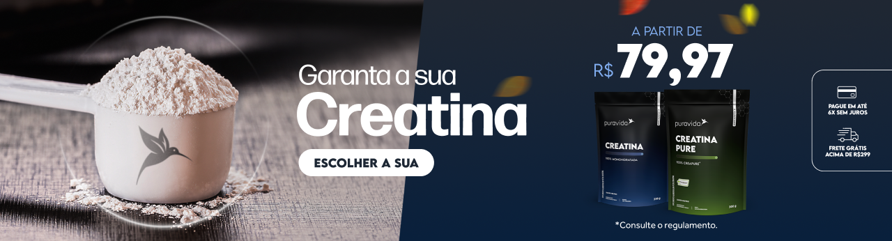 Garanta sua Creatina - Banner home
