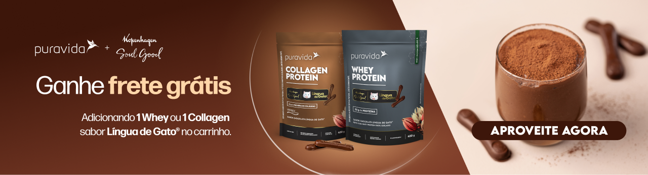 Ação de frete grátis Whey ou Collagen - Banner home