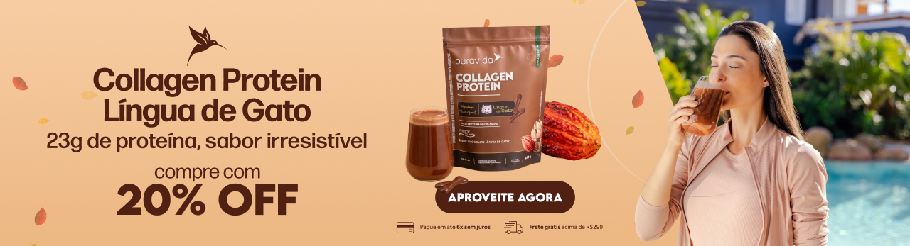 Collagen Língua de Gato com 20% OFF - Banner home