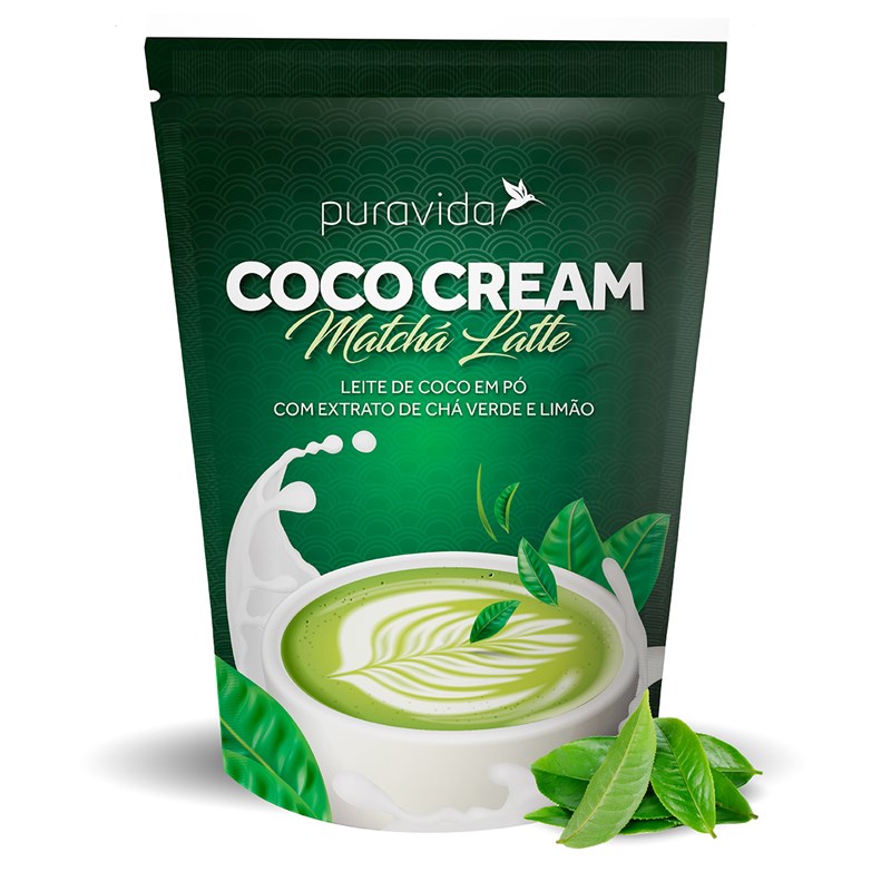 Coco Cream Leite De Coco Em Po Sabor Chocolate Belga Puravida