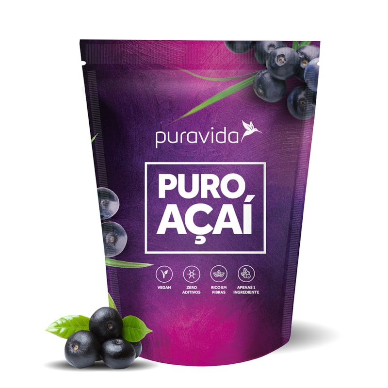 Puro Açaí em Pó Puravida
