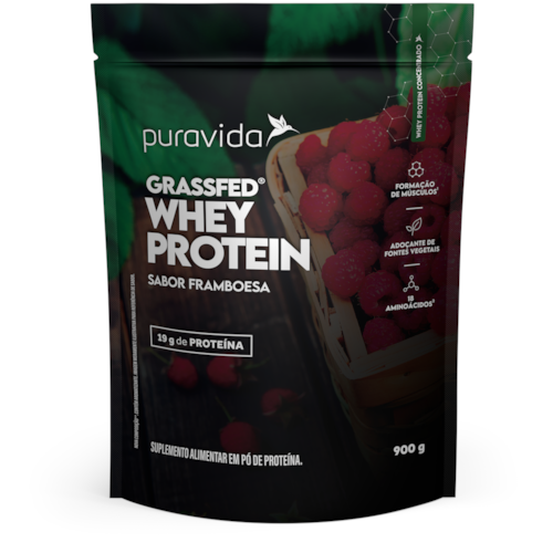 Whey Grassfed Framboesa 900G